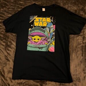 All black baby yoda, Star wars graphic tee